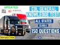 CDL General Knowledge Questions and Answers CDL General Knowledge Test 2026