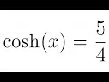 Learn How to Find the Hyperbolic Sine and Hyperbolic Tangent Given the Hyperbolic Cosine