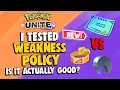 How Weakness Policy ACTUALLY Works Pokemon Unite Item Guide Item Comparisons