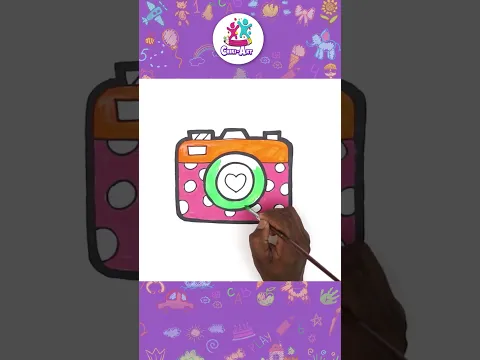 ¡Dibujemos una cámara paso a paso! 📸 #shorts #drawing #tutorial #dibujo