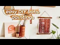 3 EASY DIY BOHO PAINTINGS Minimal Bohemian Wall Art