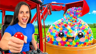 CONSTRUI UN SQUISHY GIGANTE CON ORBEEZ!!