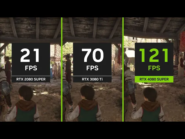 GeForce RTX 4080 SUPER vs RTX 3080 Ti &amp; RTX 2080 SUPER | A Plague Tale: Requiem