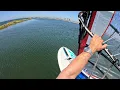 Third Time Planing on Flat Water Windsurfing San Diego