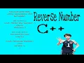 Reverse of a Given Number C Programming Using While and For Loop How to reverse a number