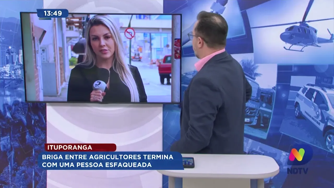 Ituporanga: briga entre agricultores termina com uma pessoa esfaqueada