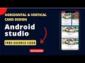 Horizontal and Vertical Scrollable Card Design Android Studio Mobile application development