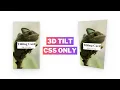 Mouse Tracking 3D Tilting Card Only CSS Step-by-Step Tutorial