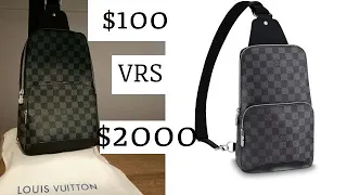 FAKE VRS REAL Louis Vuitton Avenue Sling Bag