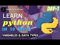 Variables Data Types Learn Python For Beginners Days Code Challenge