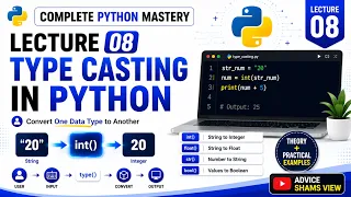Complete Python Mastery Lesson 08 Type Casting in Python Explained for Beginners