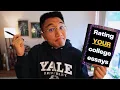 Editing YOUR College Essays Yale 20 Grad Teaches How to Write Common App Essay