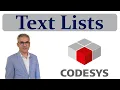 CODESYS Text List - Dynamic Text