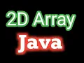 2D Array in Java