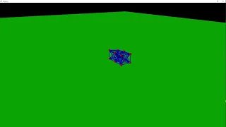 Vpython Spring and Mass Vibrating Soft Robot