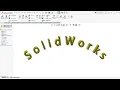 SolidWorks Text tutorial Text in Solidowkrs