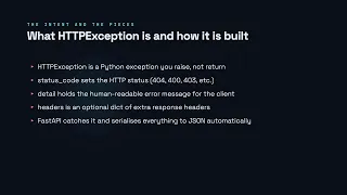 Error Handling with HTTPException - FastAPI for Developers