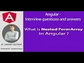 Angular Interview What is Nested FormArray in Angular