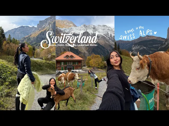 Video: Switzerland in 8 days 🐮 Exploring Leukerbad, Mürren, Geneva, Zürich & Engelberg