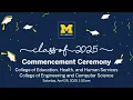 UM-Dearborn Spring 2025 Commencement Ceremony Saturday April 26 2025 - 1 p m