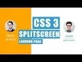 SplitScreen Layout Design in css 3 Html Responsive Web Design 2019