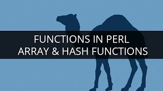 Functions in PERL Array Hash Functions PERL Tutorial for Beginners Edureka