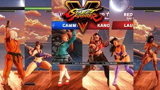 street fighter v ae ken chun li cammy vs kano laura juri pc mod