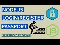 Node js Login Register System with MySQL Passport and Flash Message Full code project