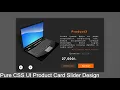 Pure CSS UI Product Card Slider With Arrows Product Card Slider Design Using Pure CSS Only