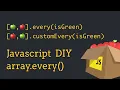 Javascript Every Function explained - by making our own custom implementation