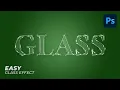 Glass Text Logo Effect - Photoshop Tutorial Easy