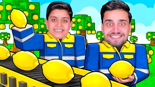 فتحنا ( مصنع ليمون 🍋 ) انا وأحمد !! ROBLOX
