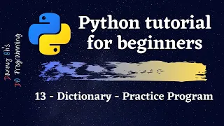 Python Tutorial for Beginners 2020 - Dictionary