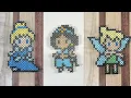 Disney Princess Compilation Cinderella Ariel Elsa Snow White Reverse Perler Bead RainbowSplash