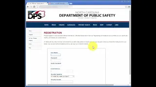Registration - NC Sex Offender Registry
