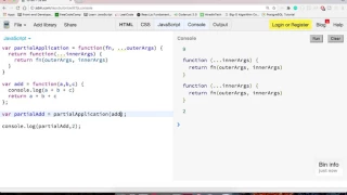 JavaScript Partial Application