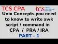 Unix concepts for writing awk script Unix command TCS Part - 1