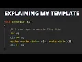 How to build templates in CP Explaining my template