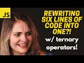 JavaScript Ternary Operators EXPLAINED in 3 min