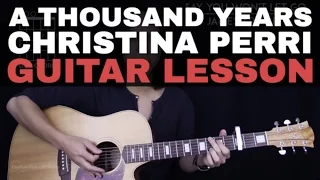 Download A Thousand Years Guitar Tutorial - Christina Perri Guitar Lesson |Tabs + Easy Chords + Guitar Cover| MP3