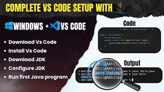 How to Setup Java in Visual Studio Code VS Code Installation for Java