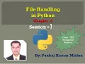 File Handling in Python Class-XII Computer Science By Pankaj Kumar Mishra