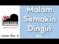 Download Lagu Malam Semakin Dingin - Spin (Piano Karaoke Lower Key -5)