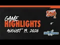 August 19 2026 Frederick Keys at Wilmington Blue Rocks