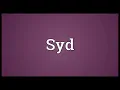 Syd Meaning