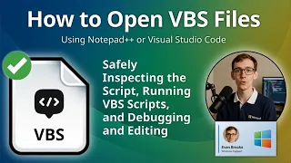 How to Open VBS Files Notepad or Visual Studio Code