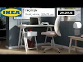 Unboxing Assembly Review of IKEA TROTTEN Desk White Step-by-Step Instructions