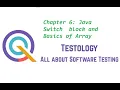 Chapter 6 Java Switch block and Basics of Array