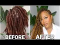 DIY PERMANENT BOHO GODDESS LOCS TUTORIAL VERY DETAILED GLOLOCS INSPIRED LOC STYLES
