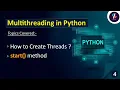 How to Create Threads in Python Multithreading in Python - 04 Threading in Python
